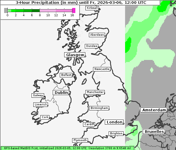 Niederschlag, 6. 3. 2026
