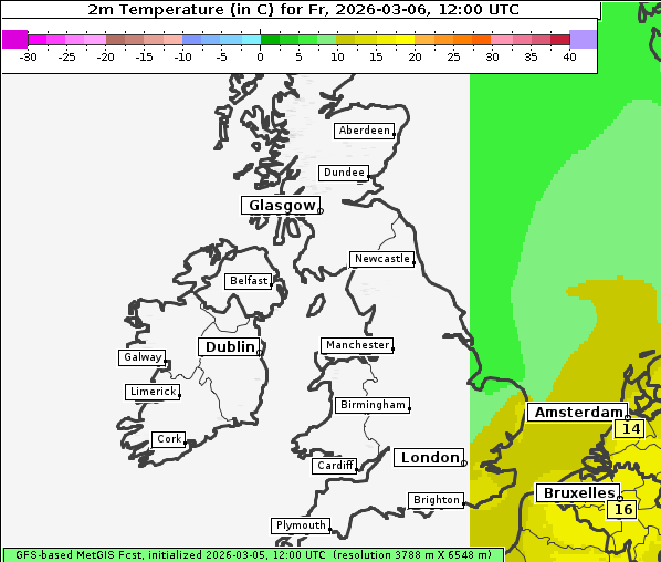 Temperatur, 6. 3. 2026