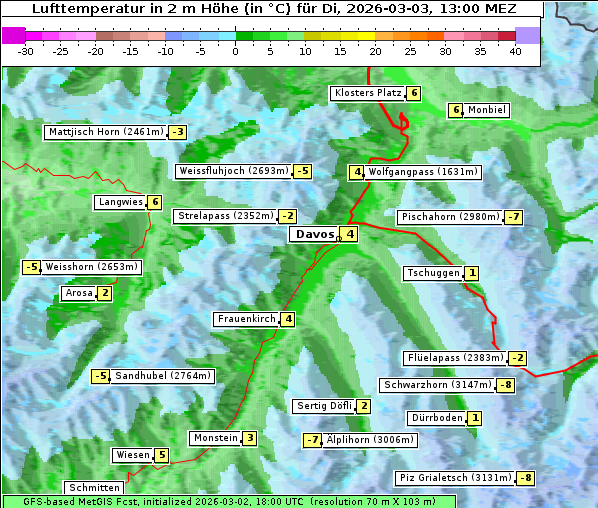 Temperatur, 3. 3. 2026