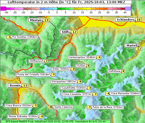 Temperatur, 3. 10. 2025