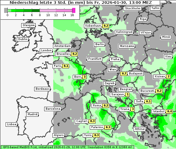 Niederschlag, 30. 1. 2026