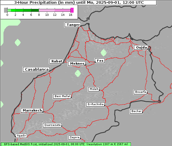 Niederschlag, 1. 9. 2025