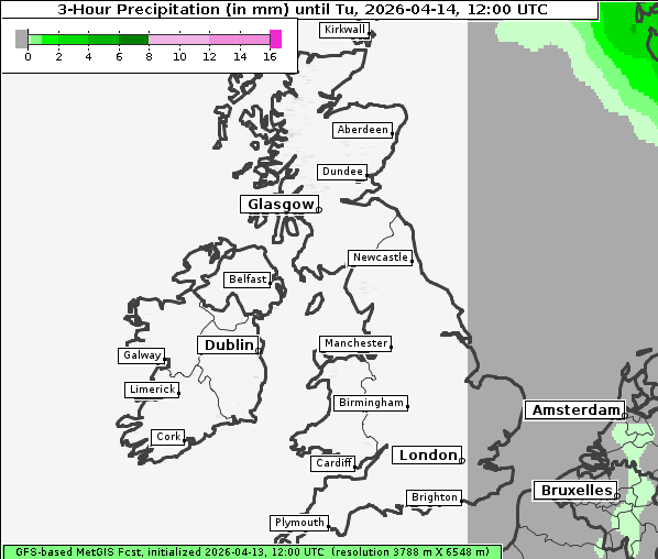 Niederschlag, 14. 4. 2026