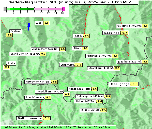 Niederschlag, 5. 9. 2025
