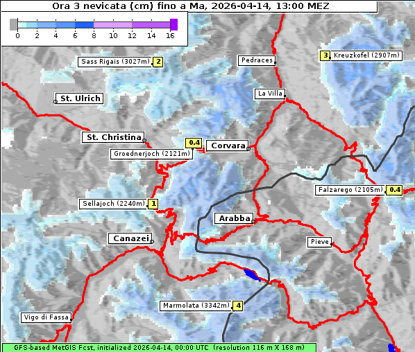 Neuschnee, 14. 4. 2026