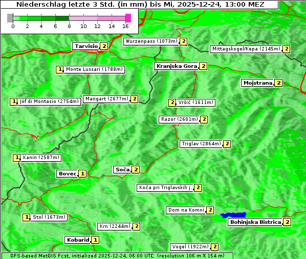 Niederschlag, 24. 12. 2025