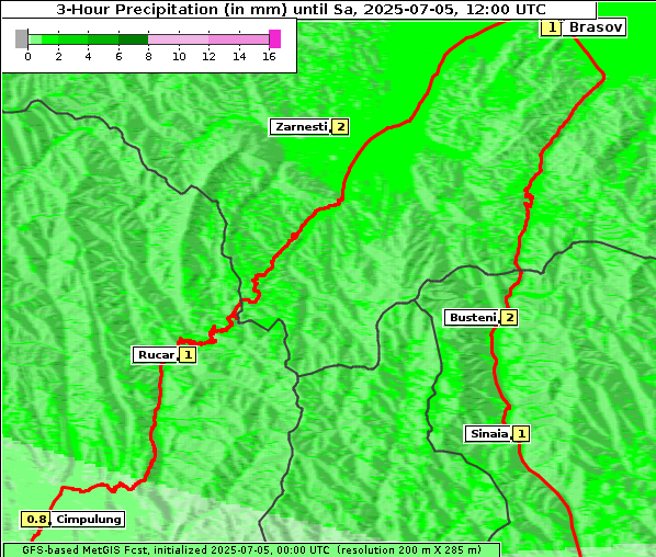 Niederschlag, 5. 7. 2025