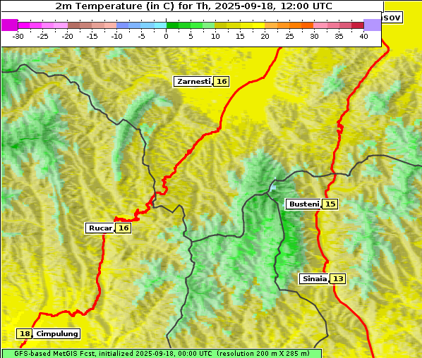 Temperatur, 18. 9. 2025