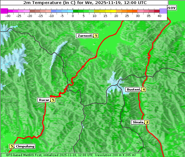 Temperatur, 19. 11. 2025
