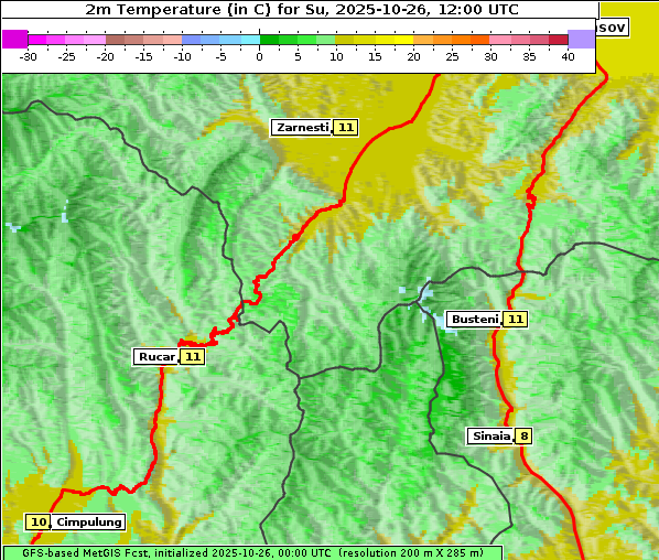 Temperatur, 26. 10. 2025