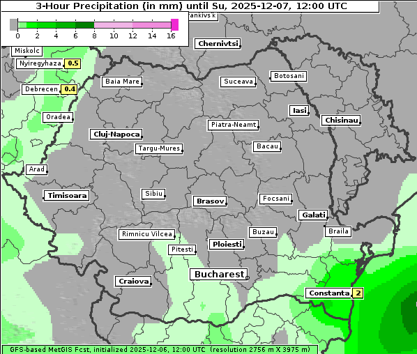 Niederschlag, 7. 12. 2025