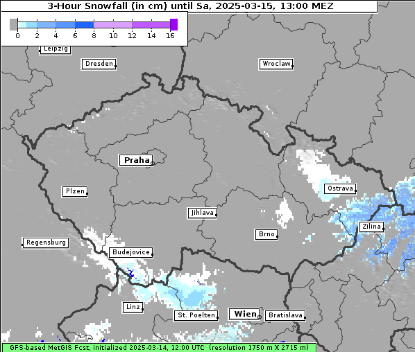 Neuschnee, 15. 3. 2025