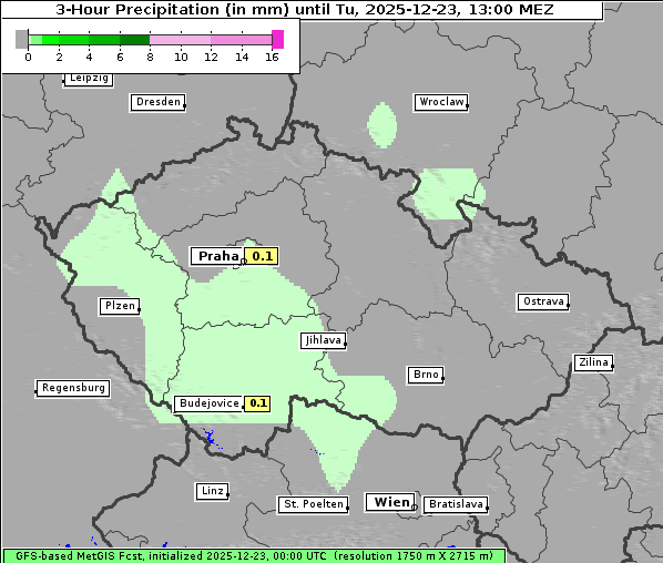 Niederschlag, 23. 12. 2025