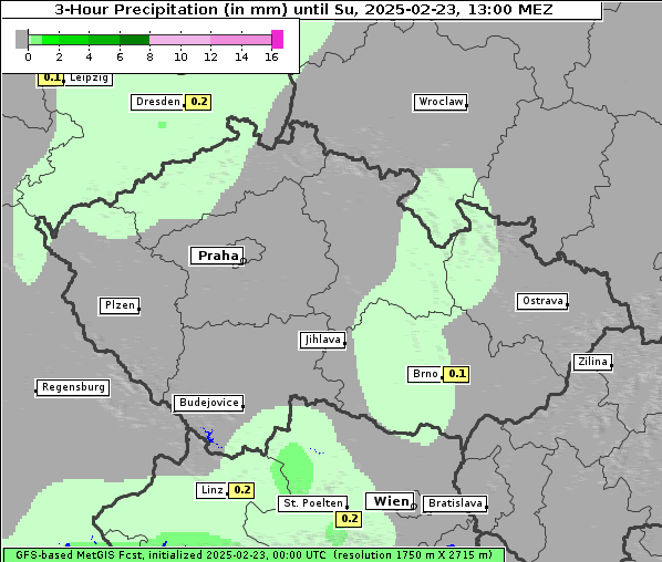 Niederschlag, 23. 2. 2025