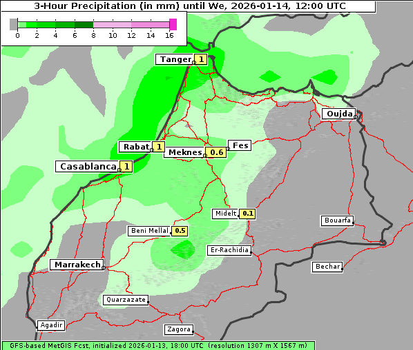 Niederschlag, 14. 1. 2026