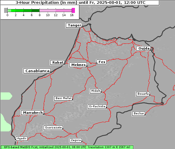 Niederschlag, 1. 8. 2025