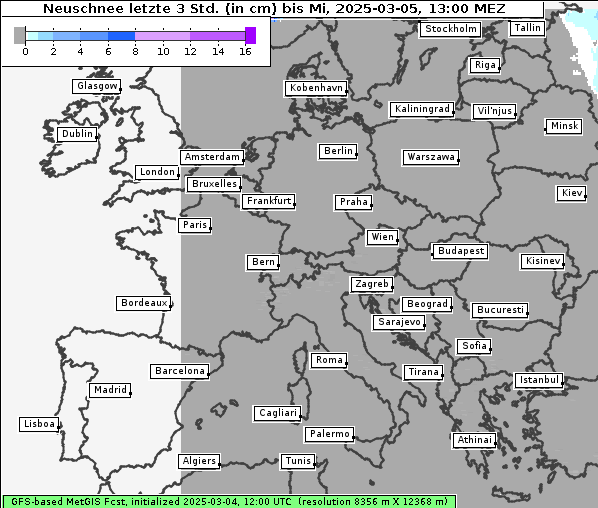 Neuschnee, 5. 3. 2025