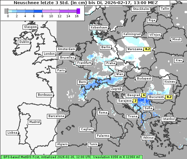 Neuschnee, 17. 2. 2026