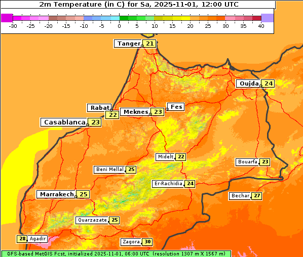 Temperatur, 1. 11. 2025
