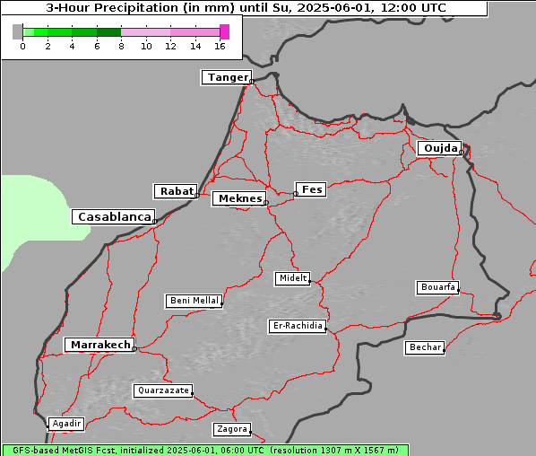 Niederschlag, 1. 6. 2025