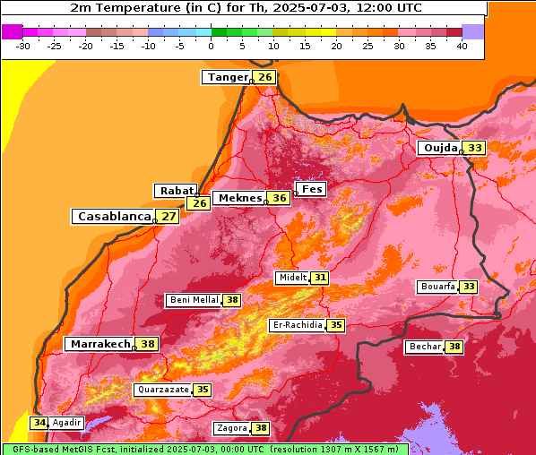 Temperatur, 3. 7. 2025