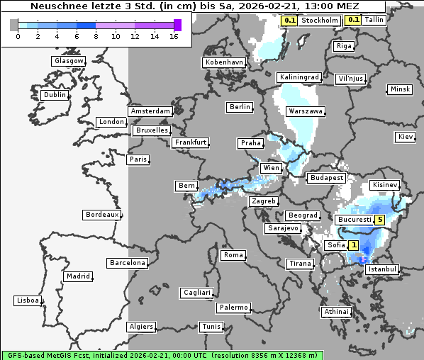 Neuschnee, 21. 2. 2026