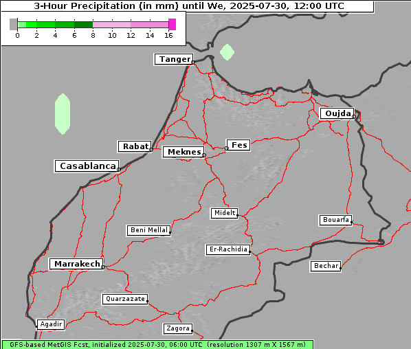 Niederschlag, 30. 7. 2025