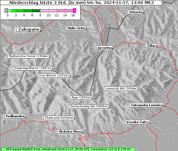 Niederschlag, 17. 11. 2024