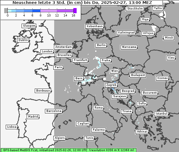 Neuschnee, 27. 2. 2025