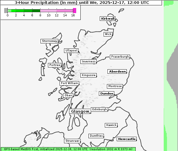 Niederschlag, 17. 12. 2025