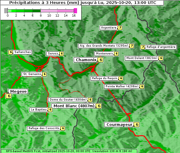 Niederschlag, 20. 10. 2025
