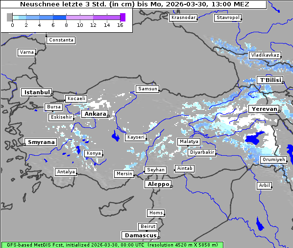 Neuschnee, 30. 3. 2026