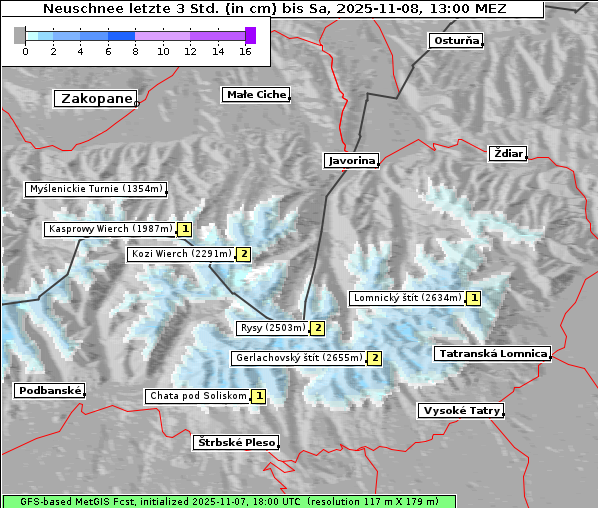 Neuschnee, 8. 11. 2025