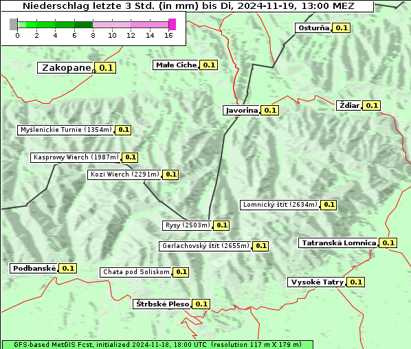 Niederschlag, 19. 11. 2024