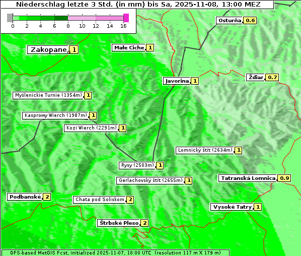 Niederschlag, 8. 11. 2025