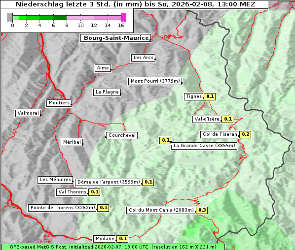 Niederschlag, 8. 2. 2026