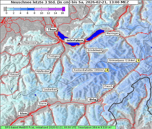 Neuschnee, 21. 2. 2026