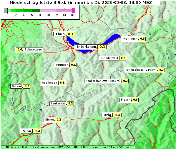 Niederschlag, 3. 2. 2026