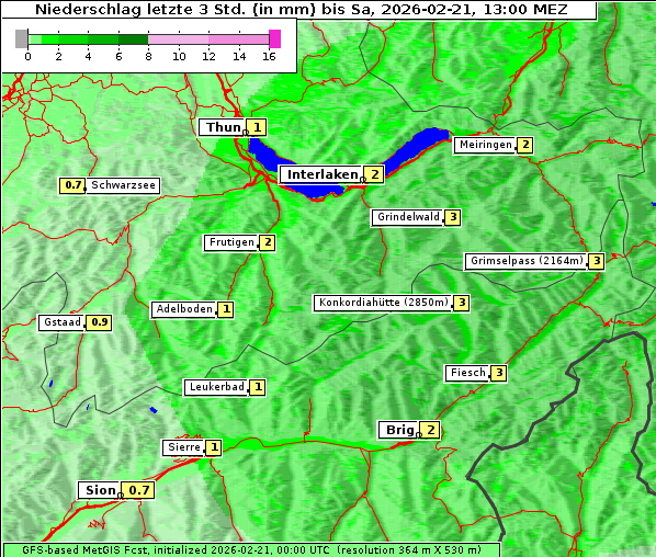 Niederschlag, 21. 2. 2026
