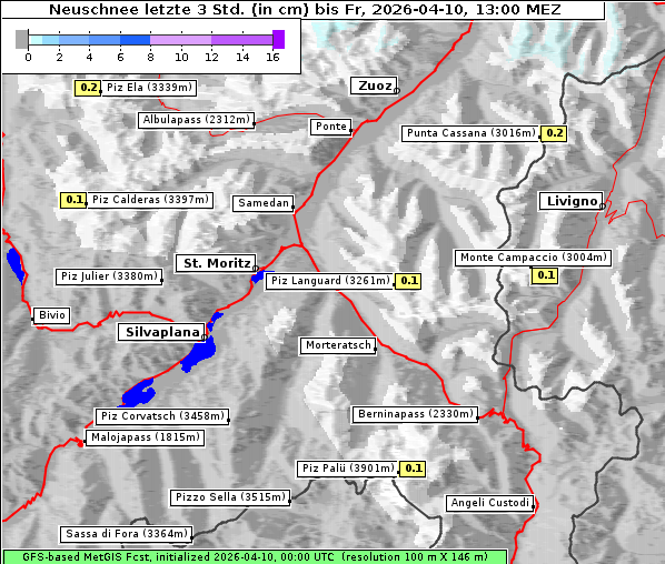 Neuschnee, 10. 4. 2026