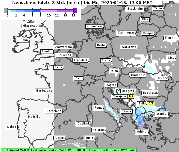 Neuschnee, 13. 1. 2025