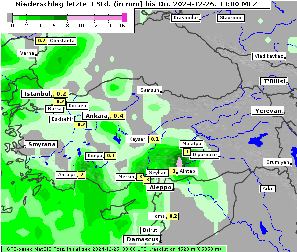 Niederschlag, 26. 12. 2024