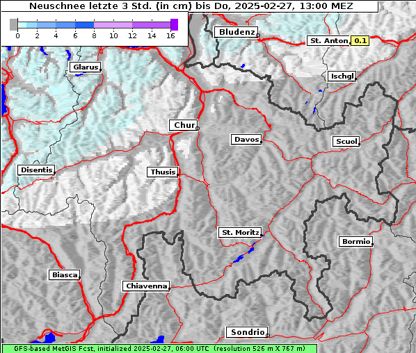 Neuschnee, 27. 2. 2025