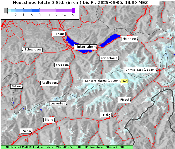 Neuschnee, 5. 9. 2025