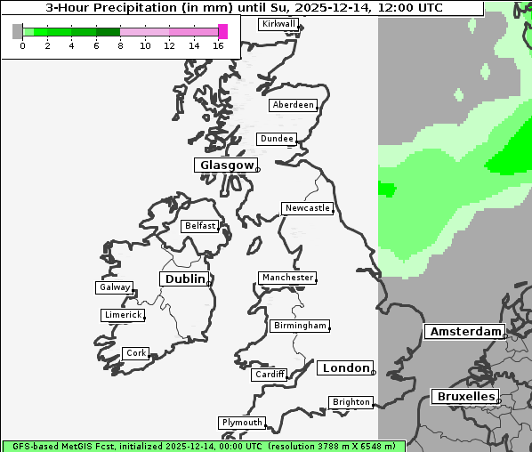 Niederschlag, 14. 12. 2025