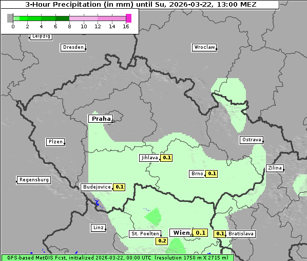 Niederschlag, 22. 3. 2026