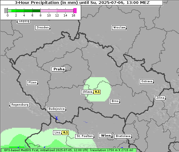 Niederschlag, 6. 7. 2025
