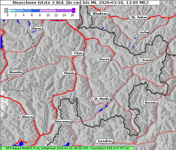 Neuschnee, 18. 3. 2026