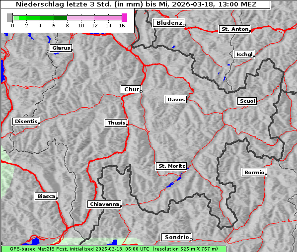 Niederschlag, 18. 3. 2026