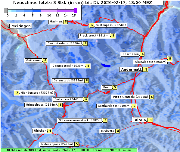 Neuschnee, 17. 2. 2026